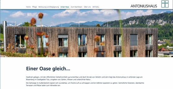 eboxx® Compact Website für Antoniushaus Feldkirch