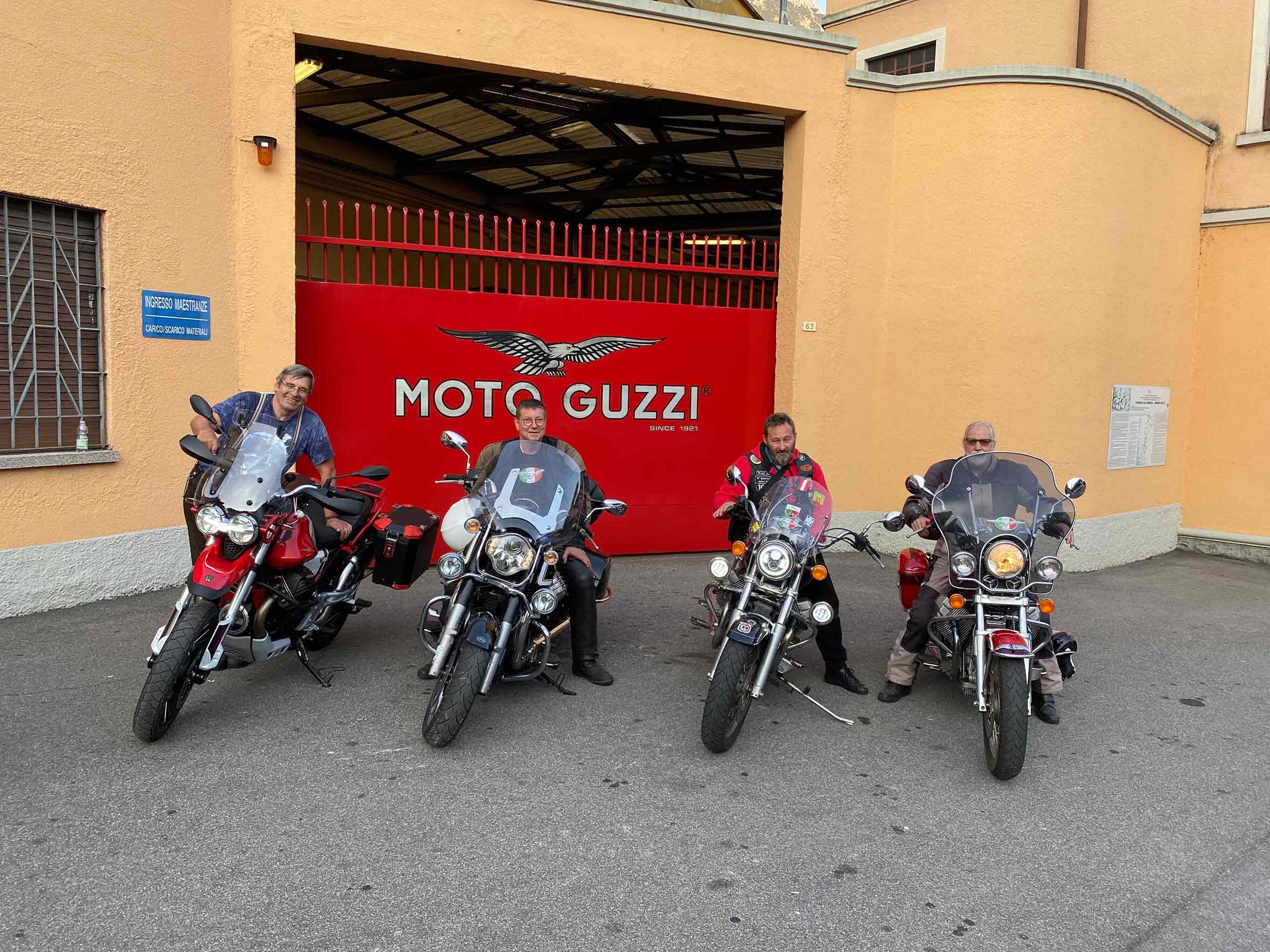 Moto Guzzi Austria, Motorradclub Guzzisti Montfort, Motorrad-Tour Mandello del Lario