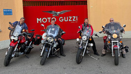 Guzzisti Montfort: Mitglieder und Freunde des Motorradclubs
