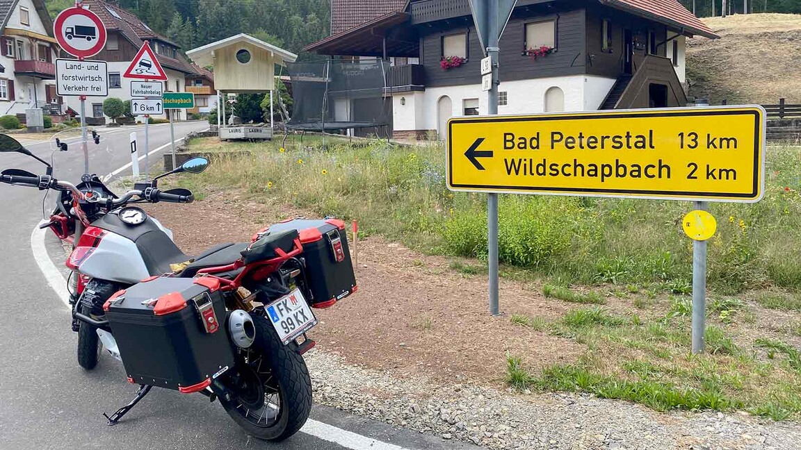 Schöne Aussichten im Schwarzwald motorradtour peterstal