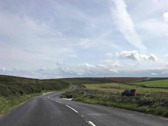der weg zum lands end in cornwall