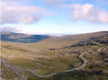 Weiter Blick über den Healy Pass