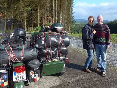 Abschied von Patrick in unserem B&amp;B in Corrofin